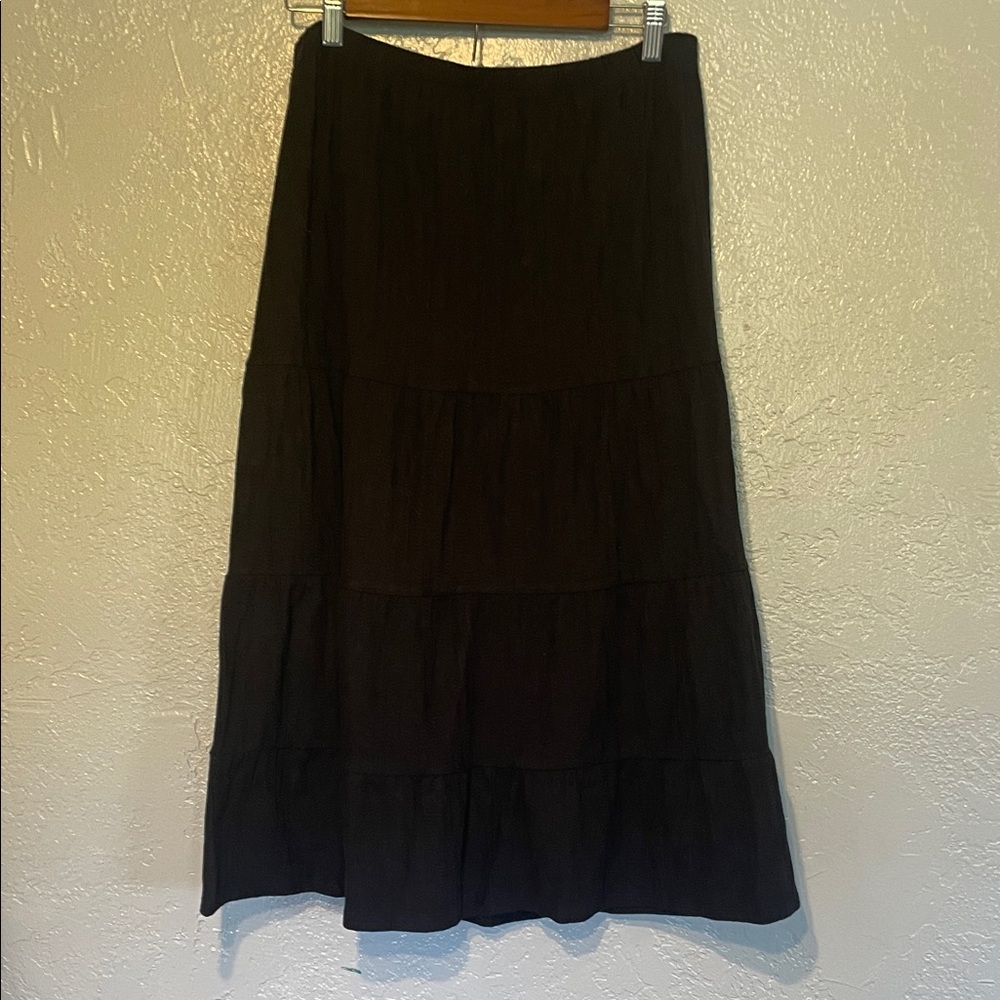 Chelsea & Theodore Black A-Line Skirt